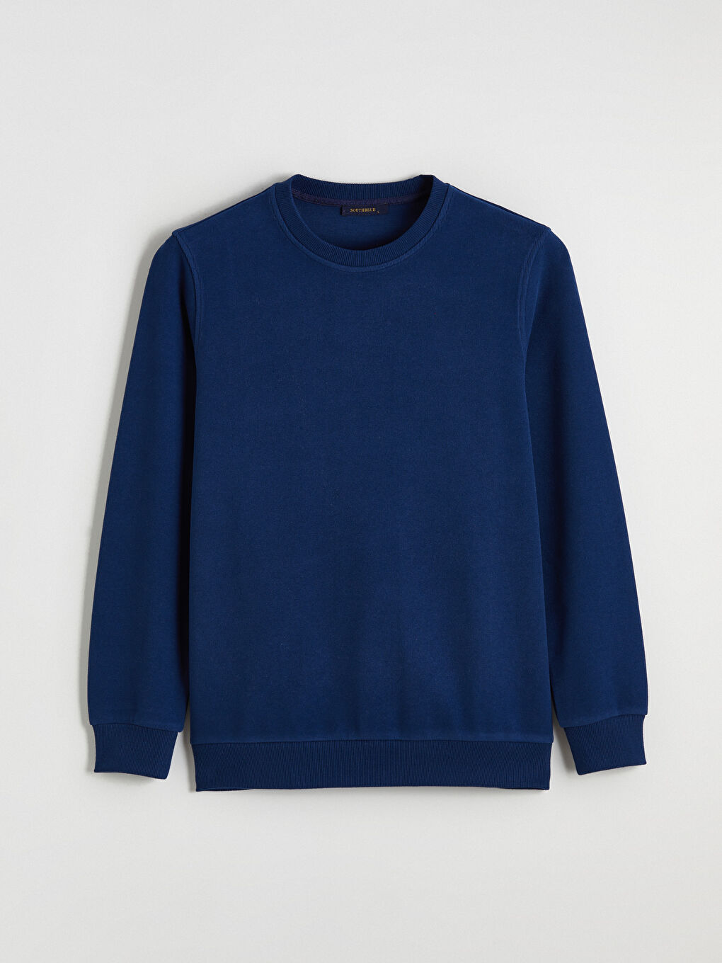 Lacivert Bisiklet Yaka Erkek Sweatshirt-4