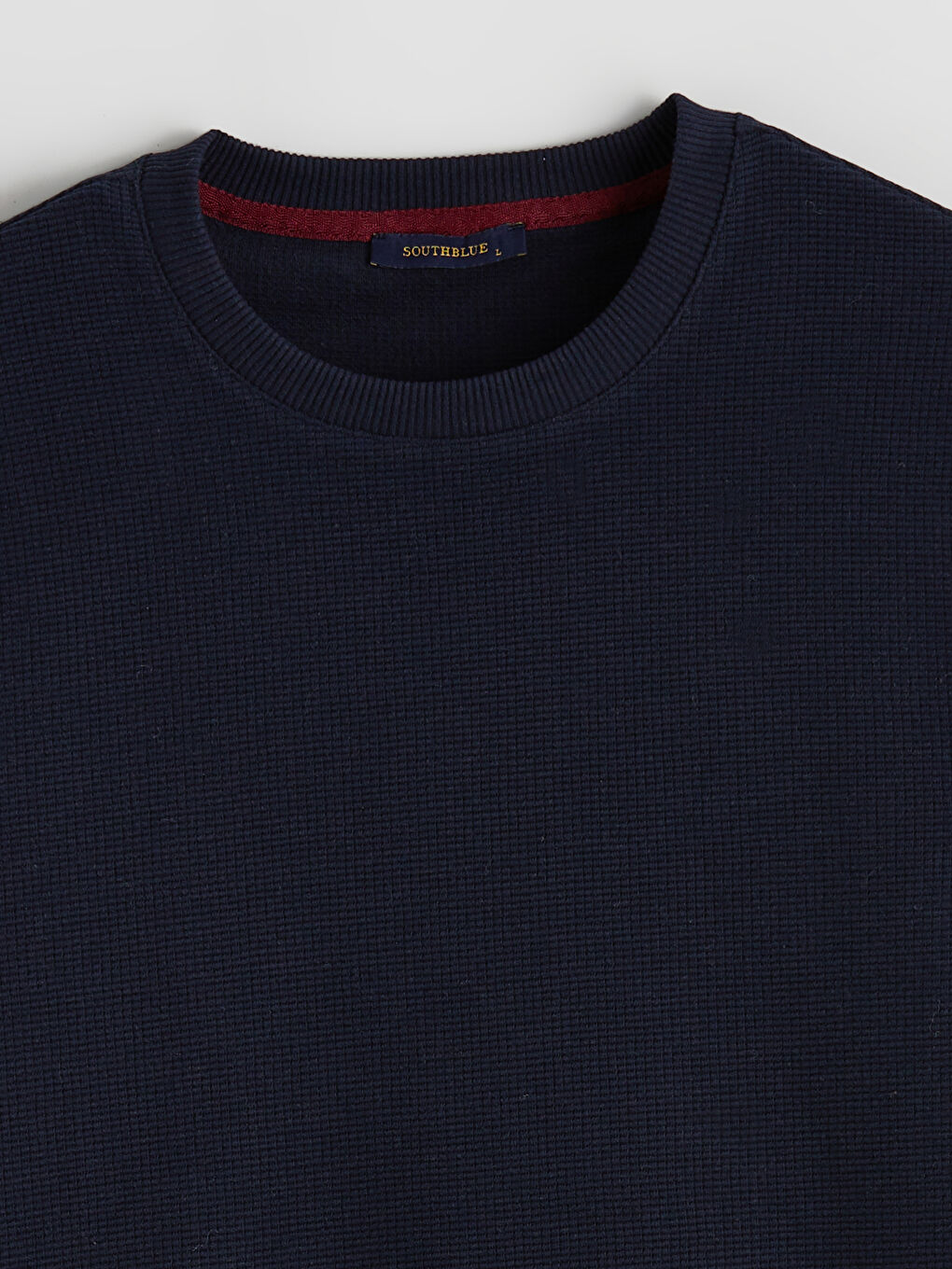 Lacivert Bisiklet Yaka Erkek Sweatshirt-5