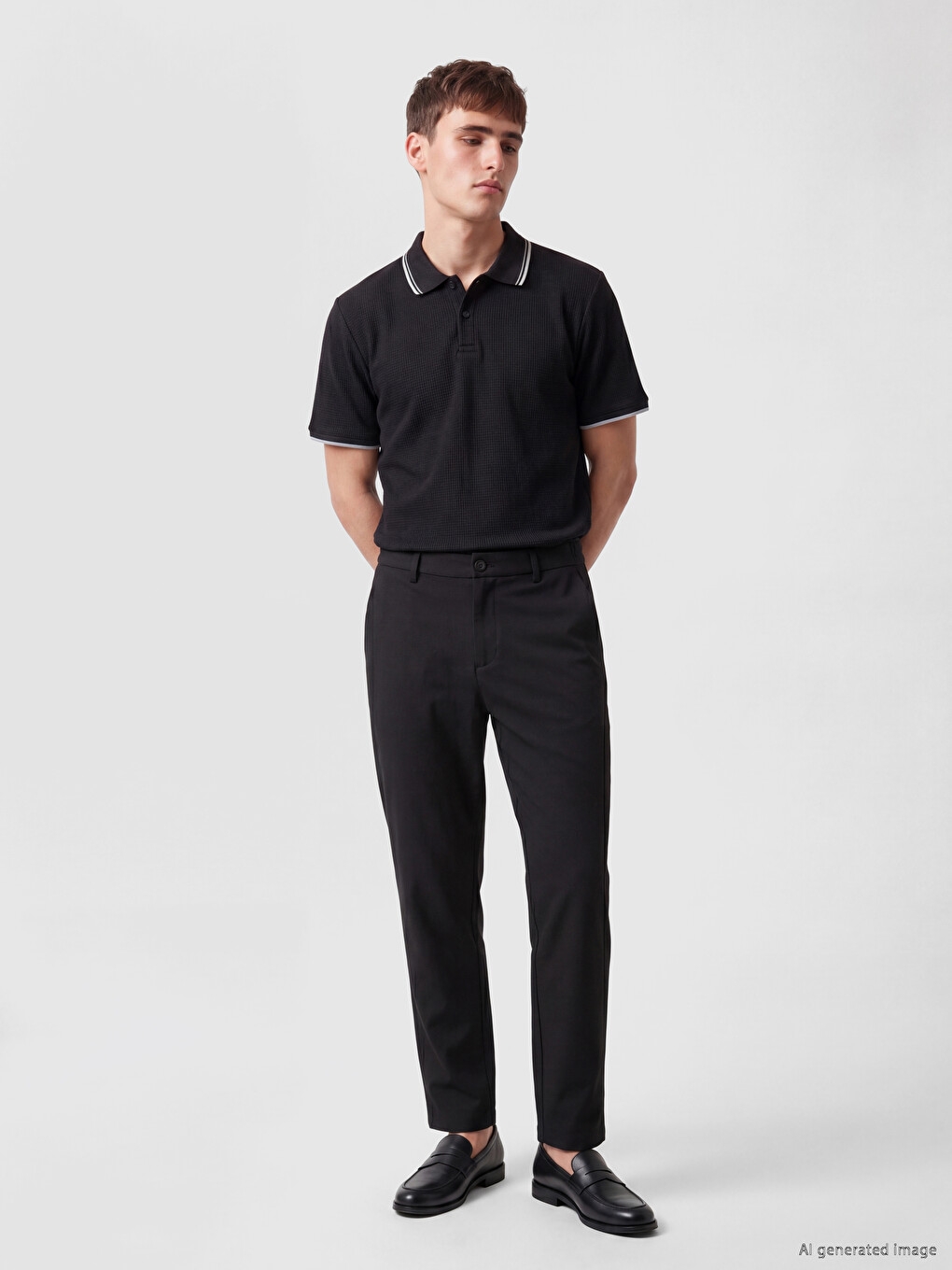 Polo Collar Men's T-shirt-1