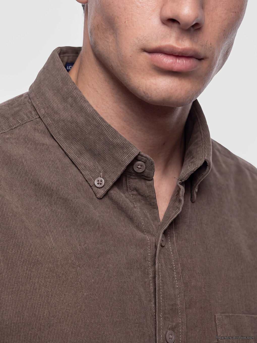 Regular Fit Men's Velvet Shirt-2