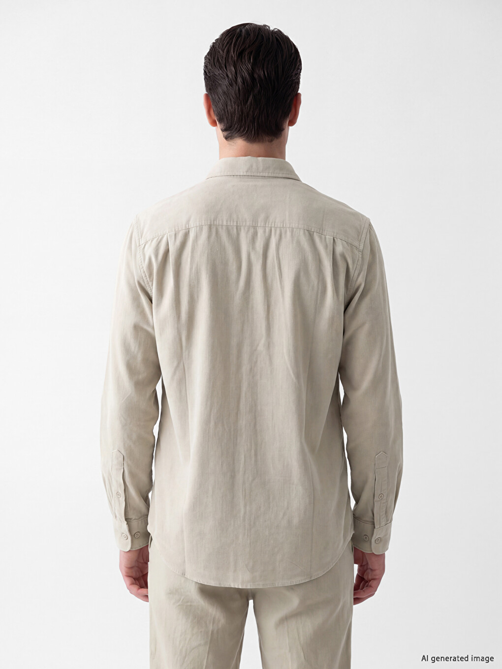 Regular Fit Men's Velvet Shirt-2