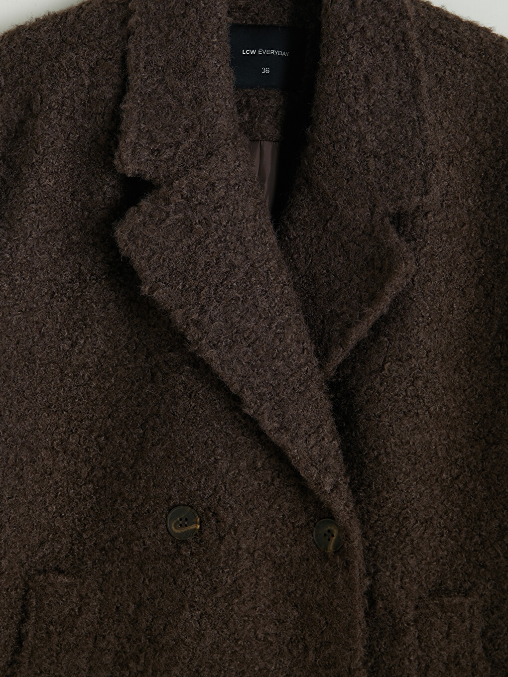 Double Breasted Collar Women's Cachet Overcoat-7