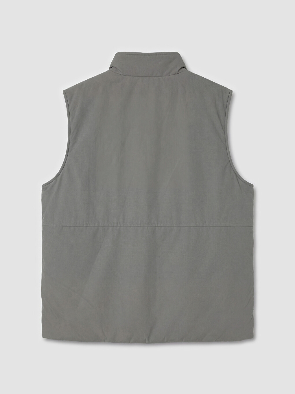 Gri Regular Fit Dik Yaka Erkek Yelek-4