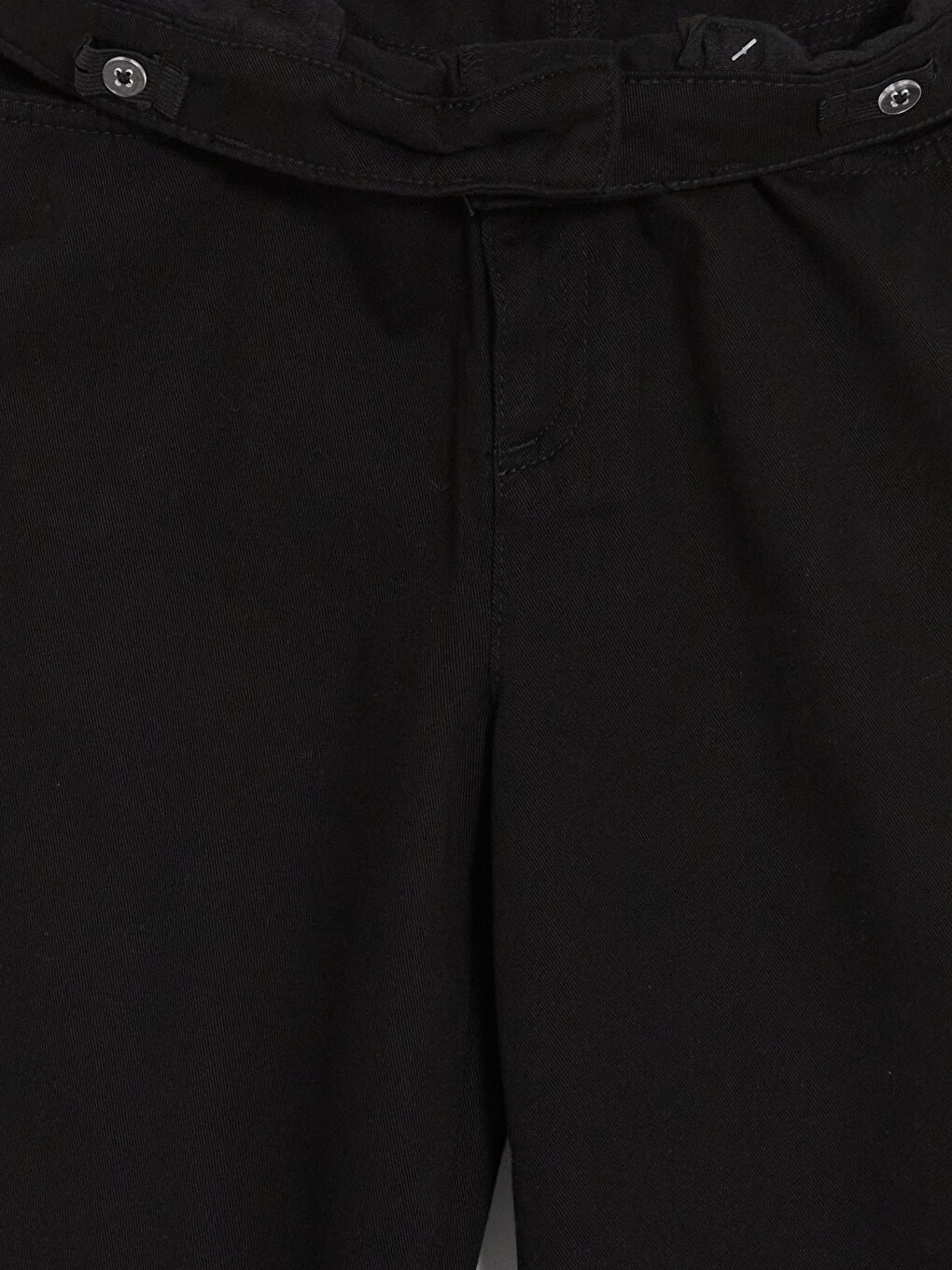 Siyah Wideleg Kız Çocuk Gabardin Pantolon-3
