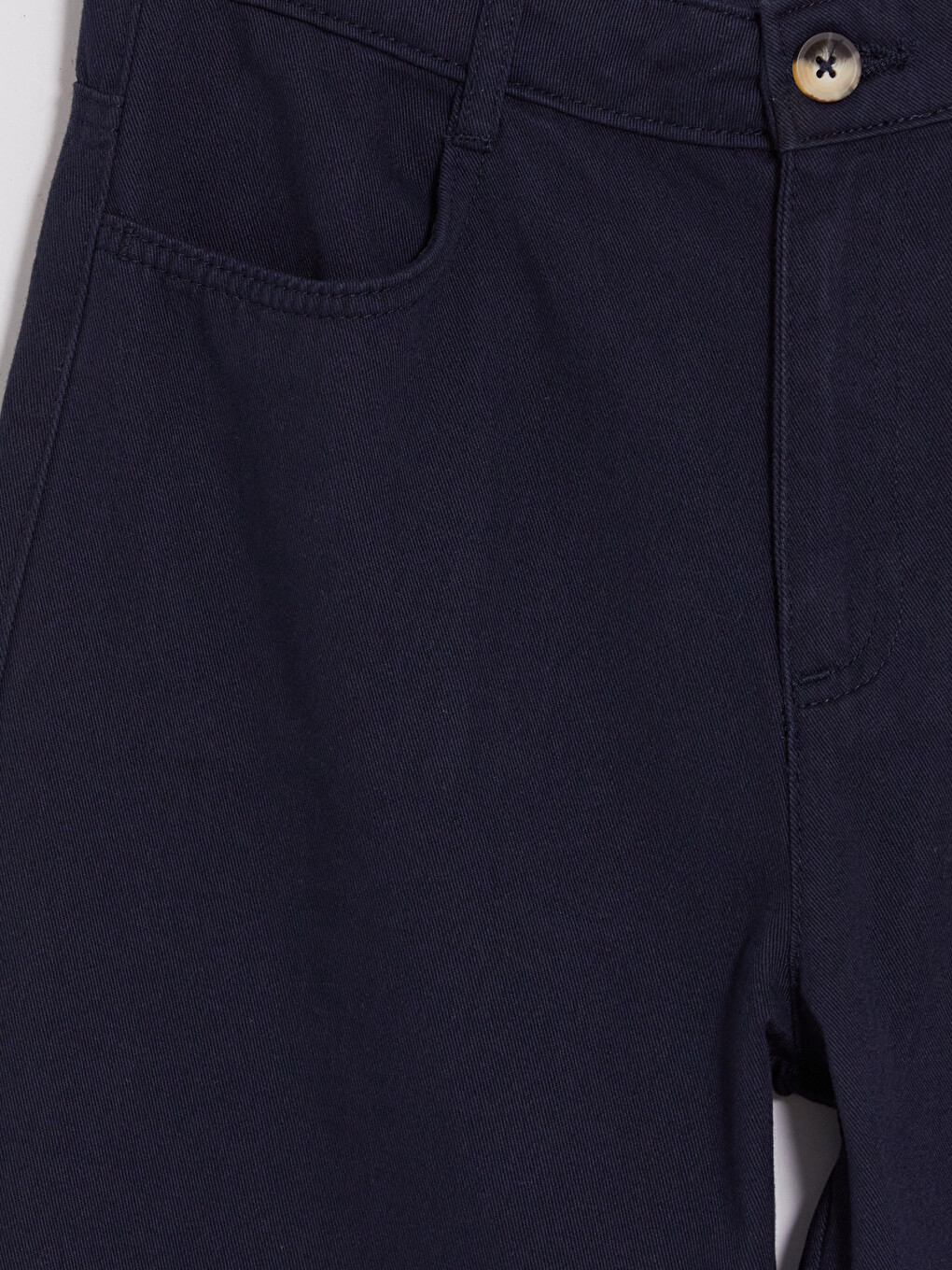 Lacivert Wideleg Kız Çocuk Gabardin Pantolon-2