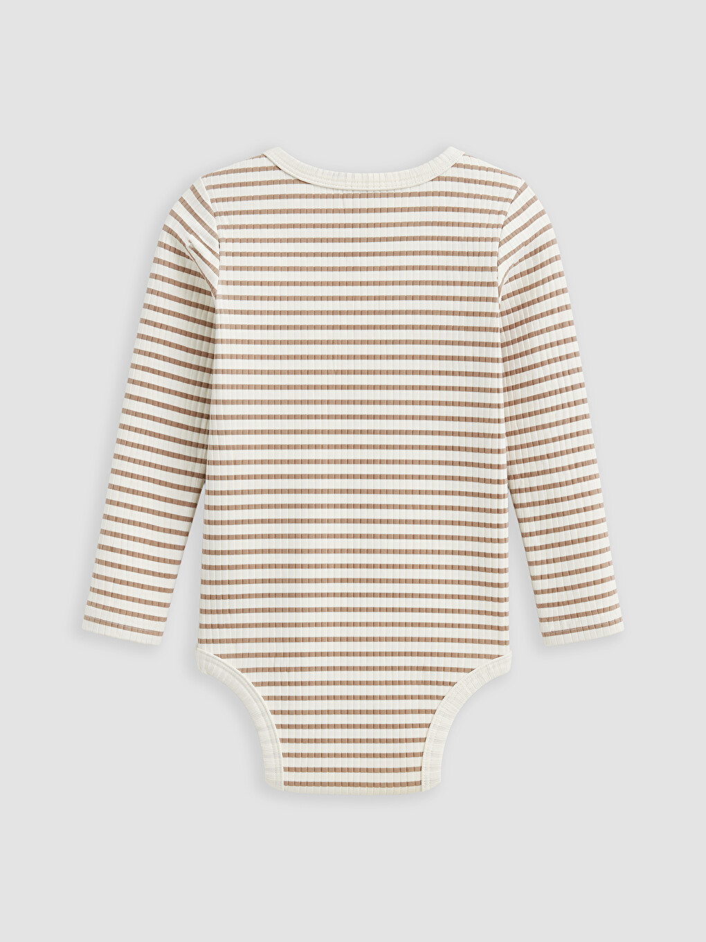 Ekru Bisiklet Yaka Erkek Bebek Çıtçıtlı Body-1