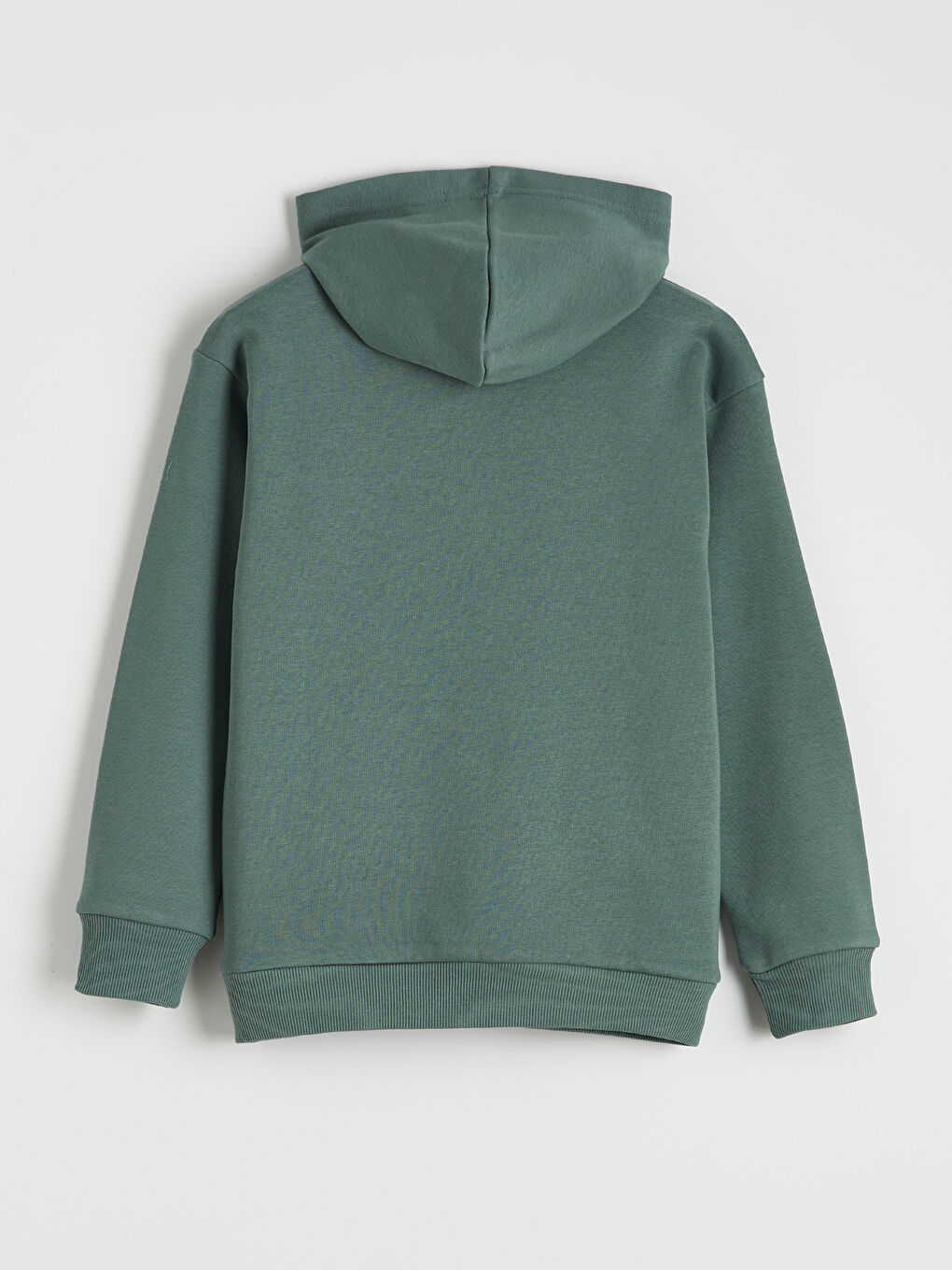 Petrol Kapüşonlu Minecraft Baskılı Erkek Çocuk Kalın Sweatshirt-1