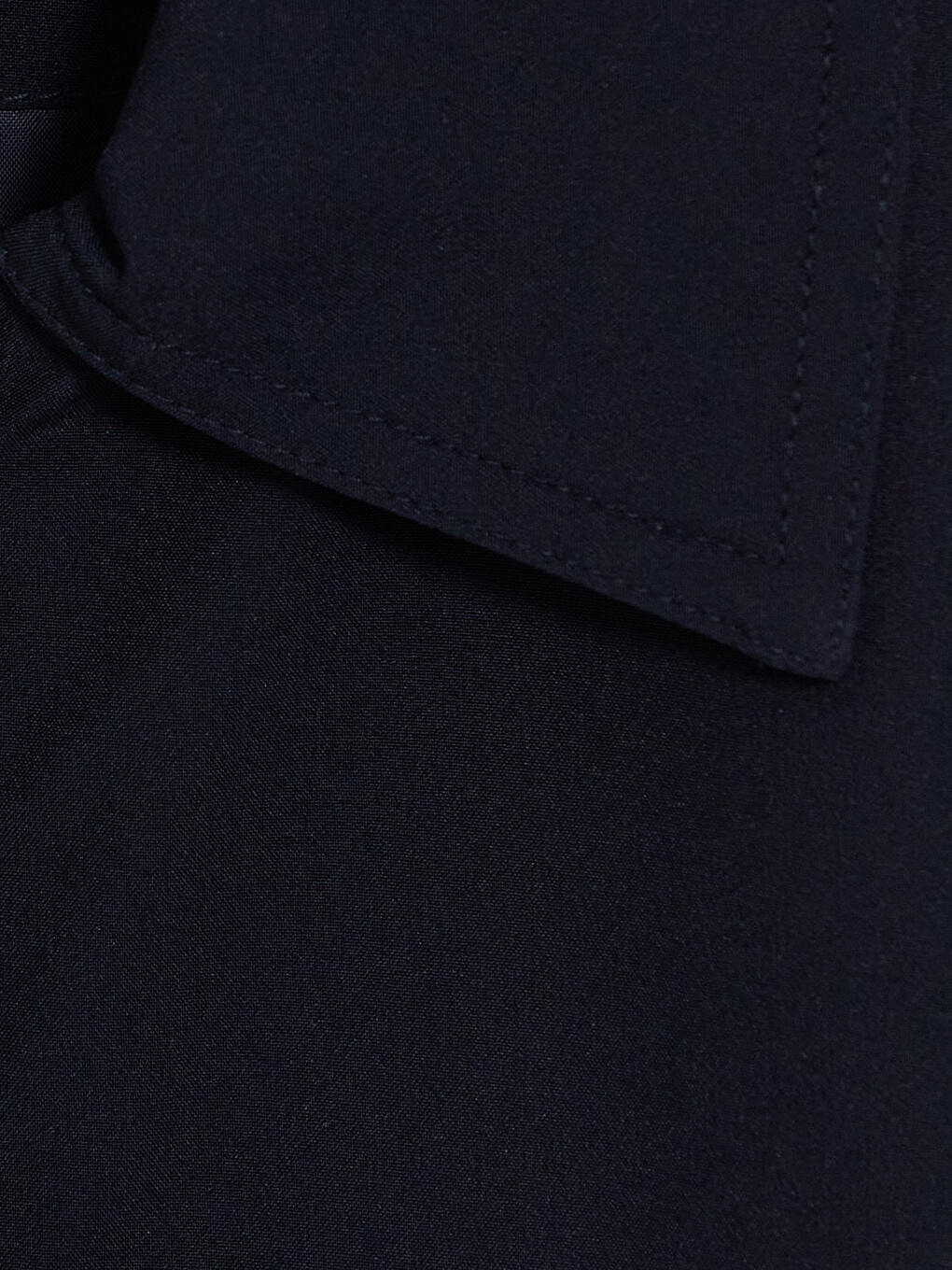 Regular Fit Shirt Collar Zippered Men's Coat-6