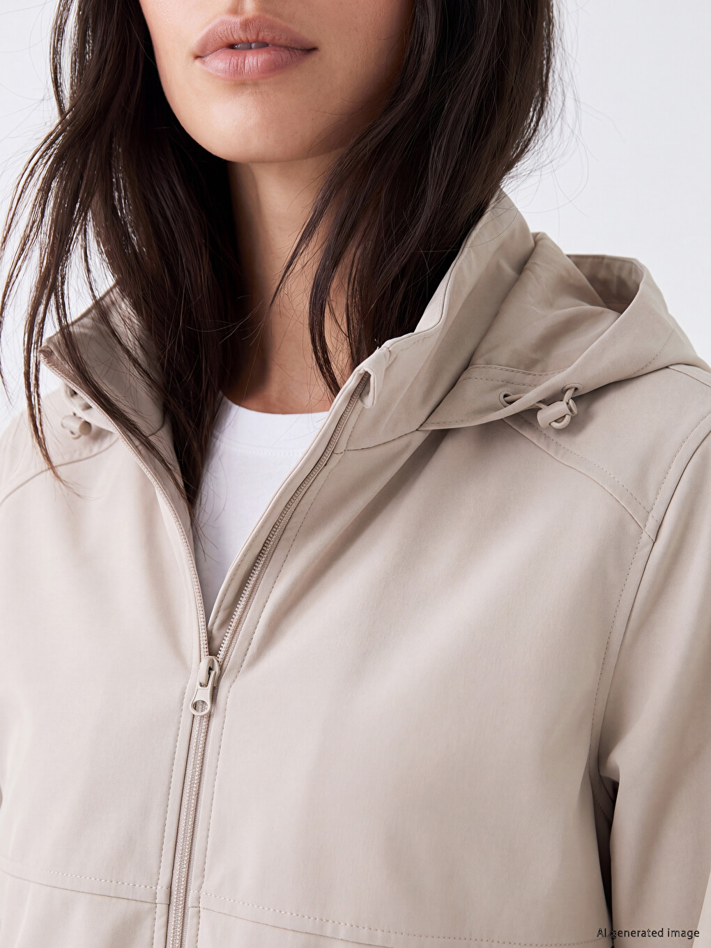 Hooded Women's Raincoat-2