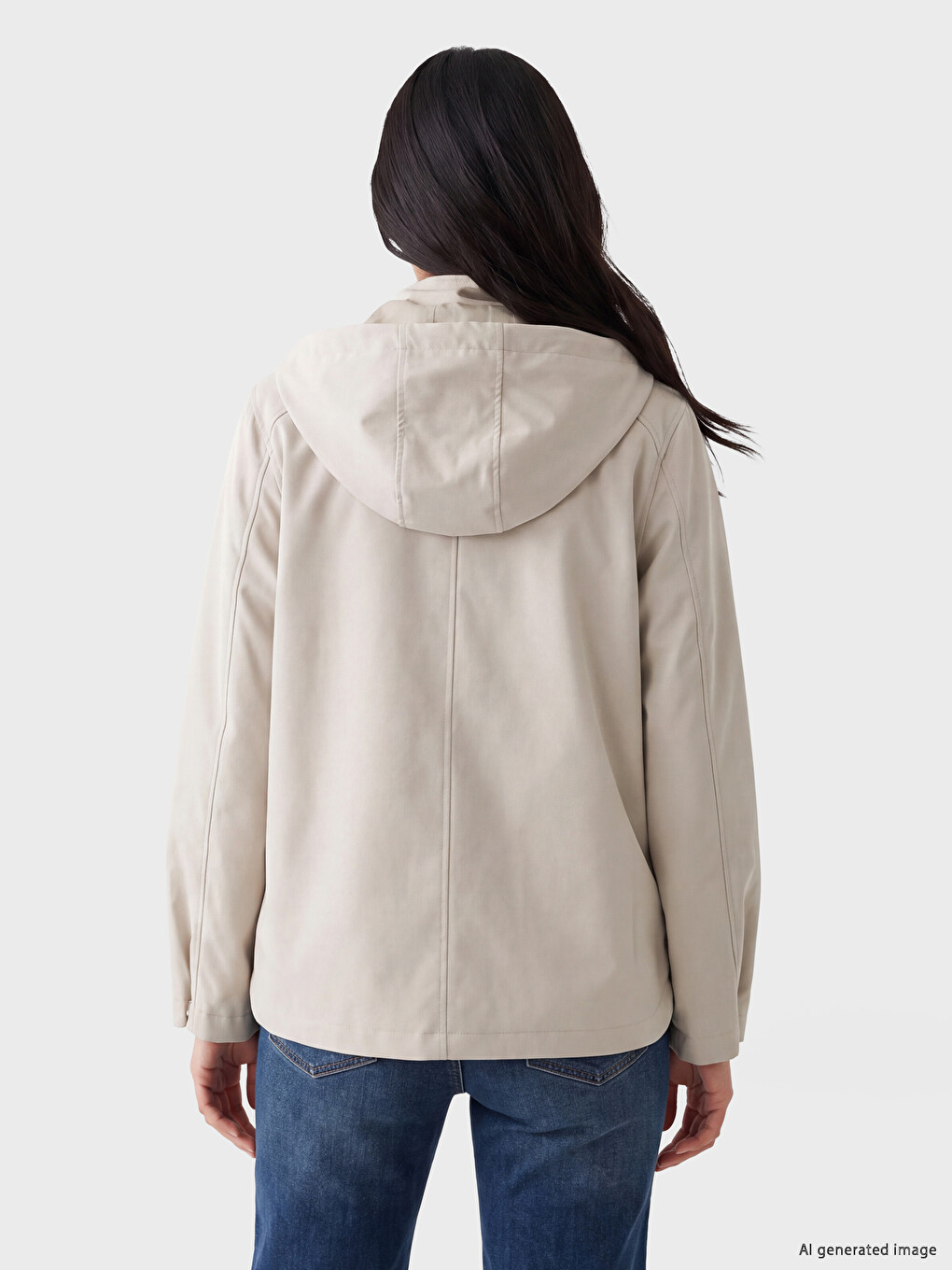 Hooded Women's Raincoat-4
