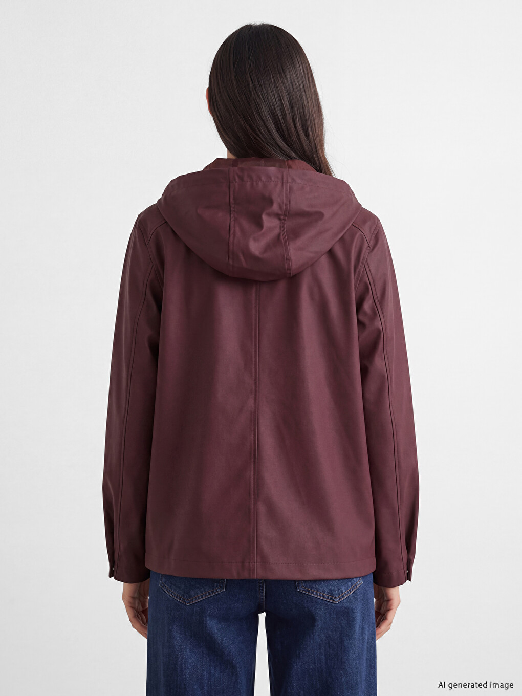 Hooded Women's Raincoat-3