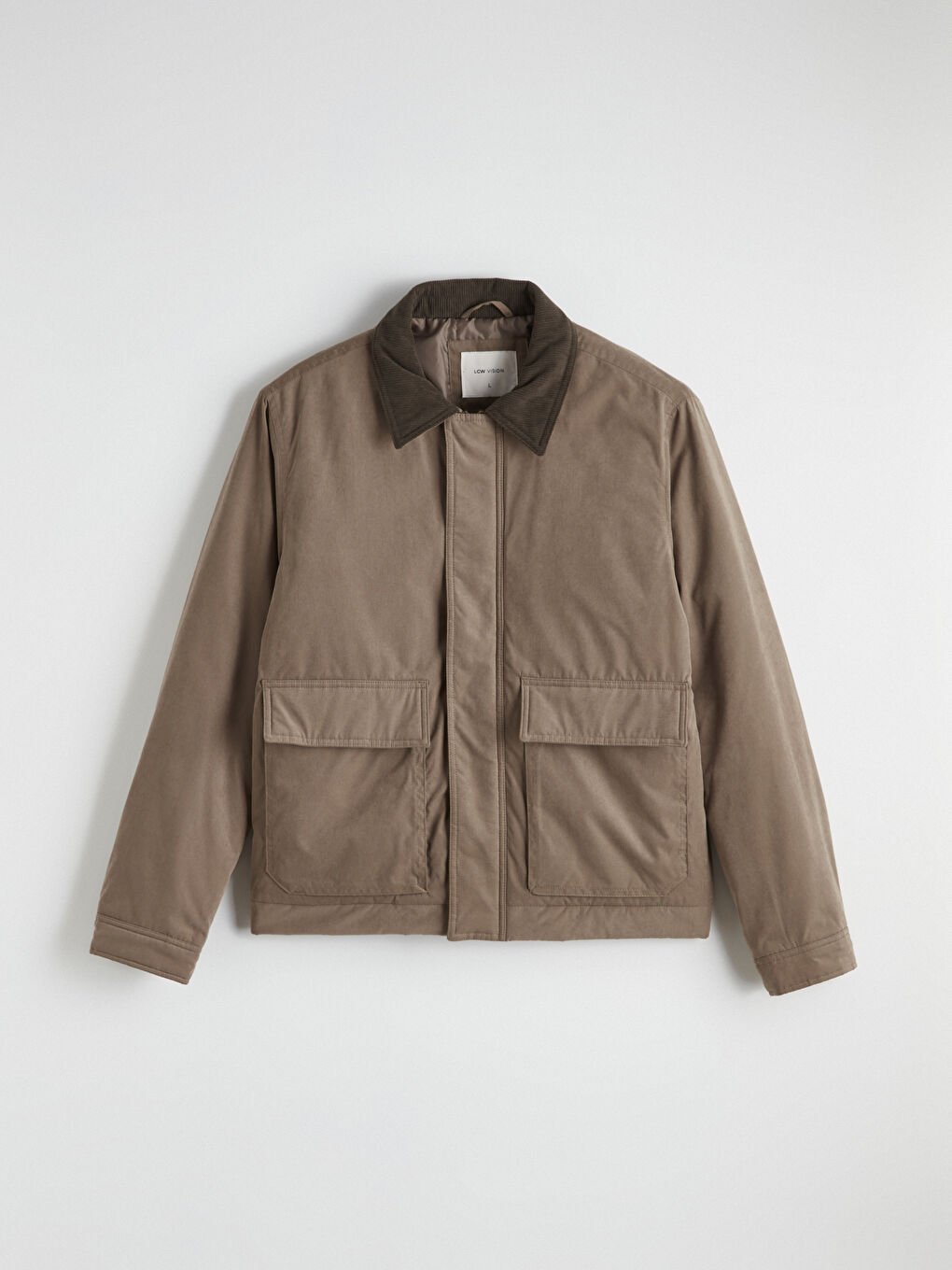 Kahverengi Standart Kalıp Kadife Yaka Erkek Mont-5