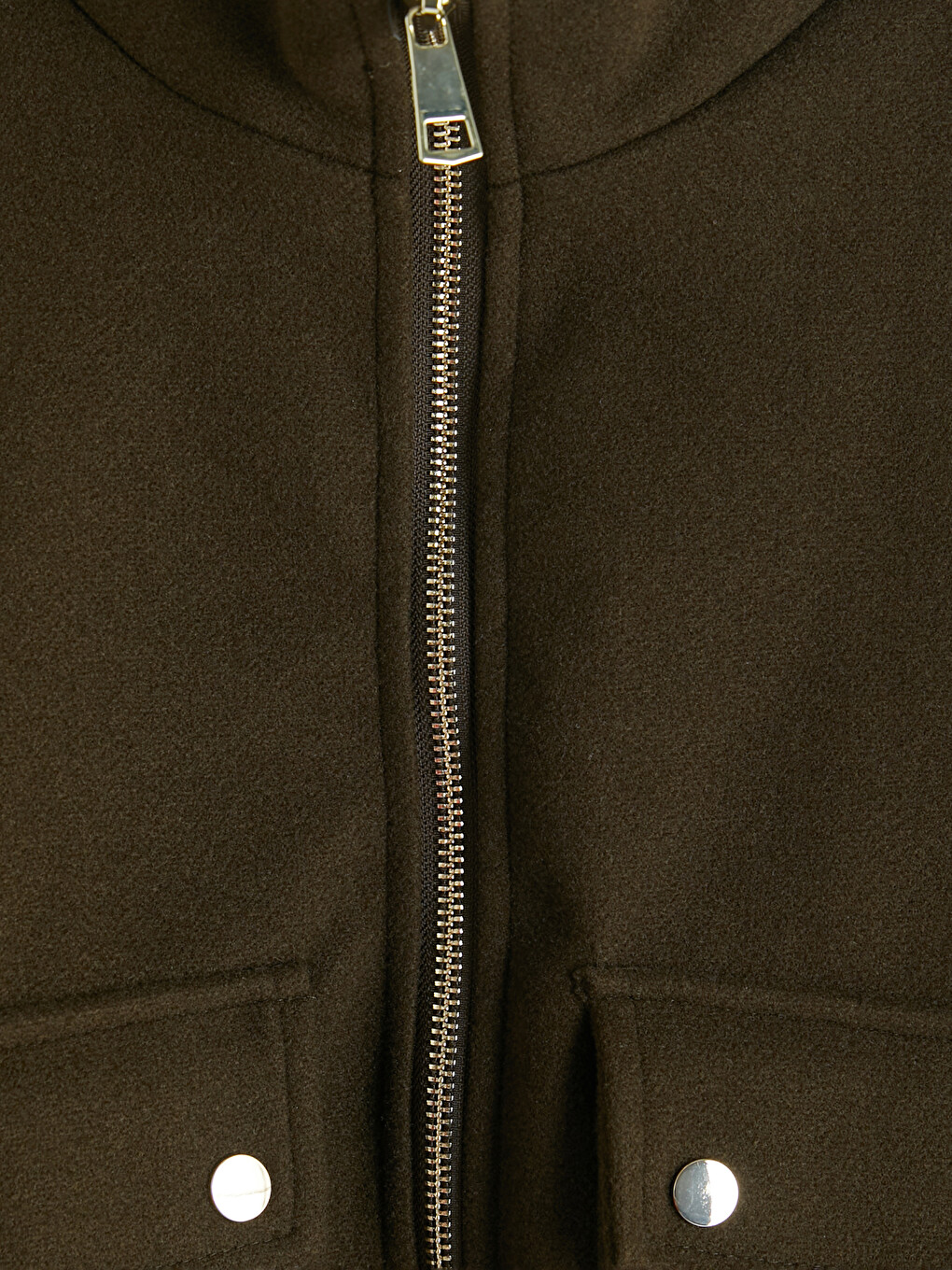 Woman Khaki Coatigan-6