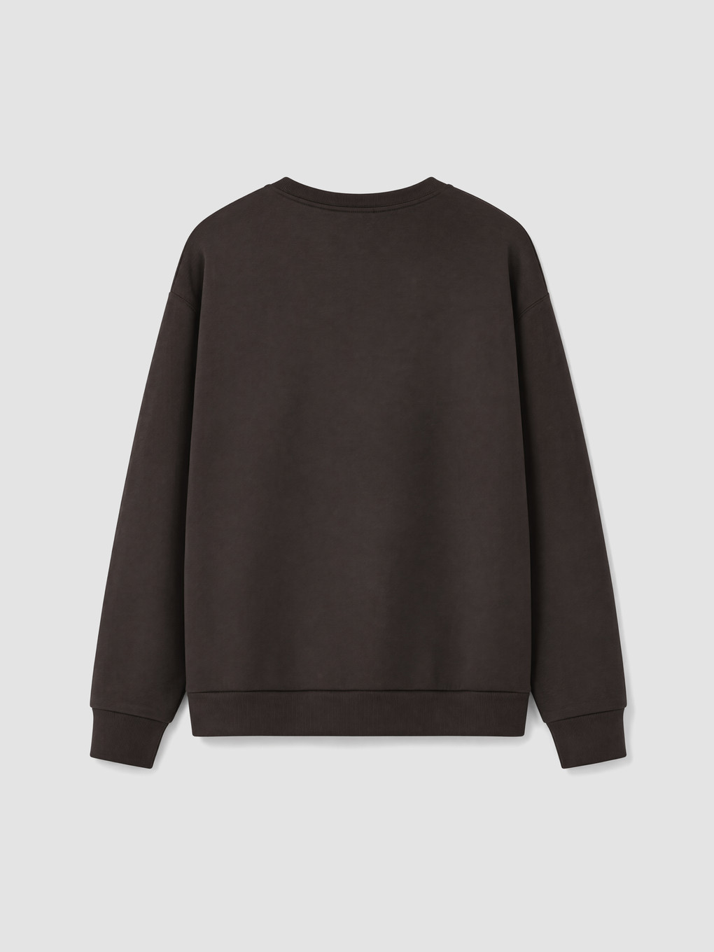 Kahverengi Bisiklet Yaka Kız Çocuk Soft Touch Sweatshirt-2