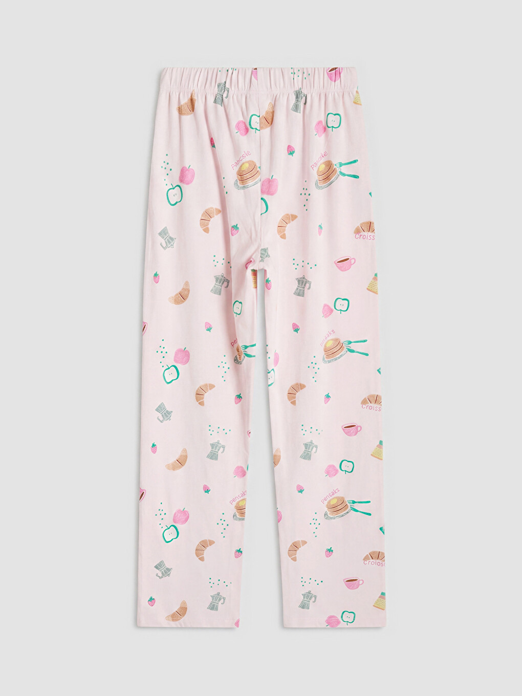 Crew Neck Printed Girls' Pyjamas Set-6