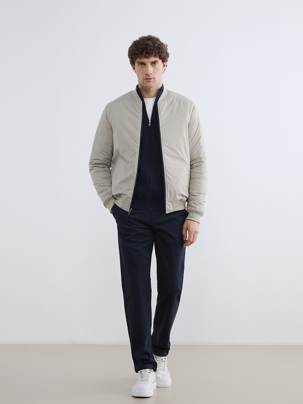 Man Indigo Puffer Coat-2