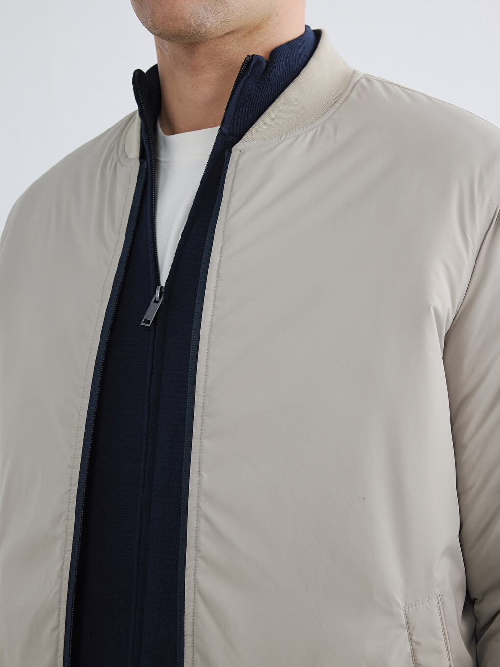 Man Indigo Puffer Coat-3