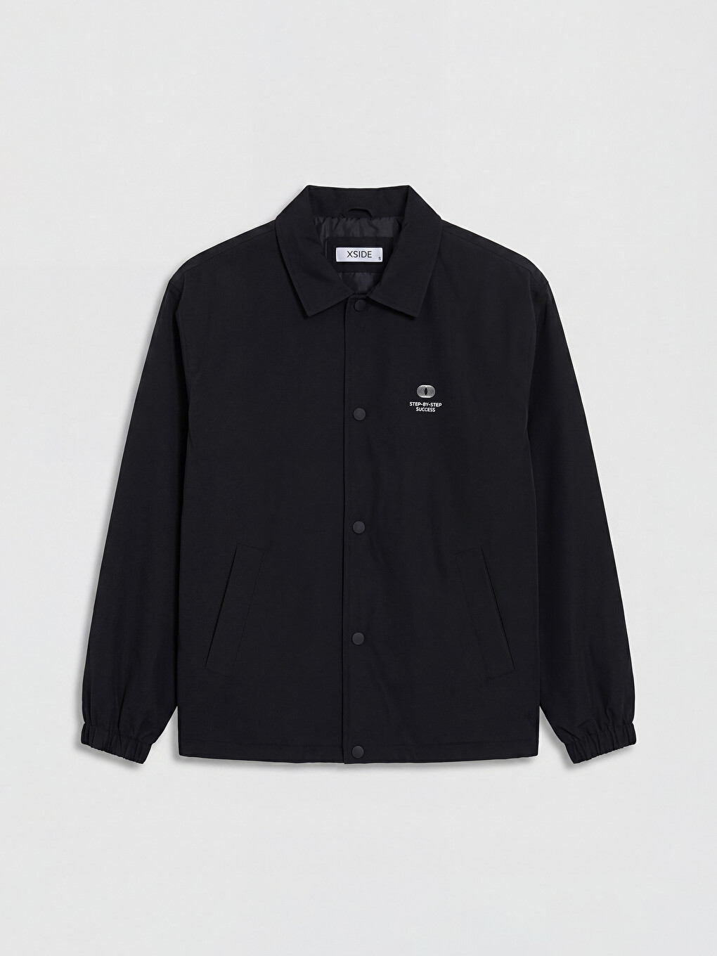 Loose Fit Shirt Collar Men's Coat-5