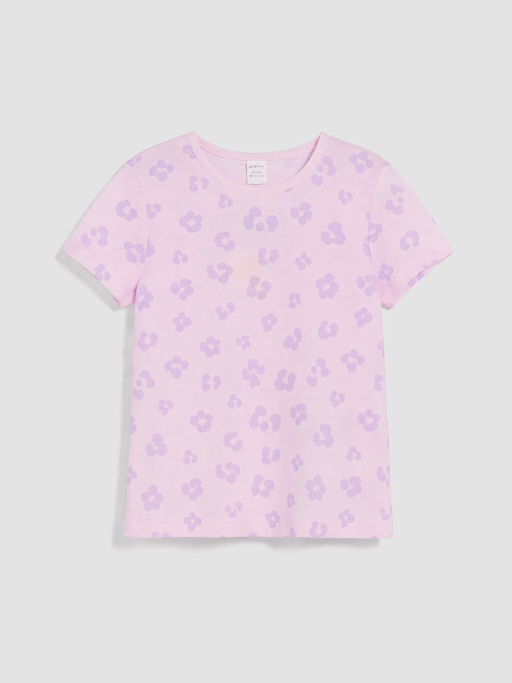 Pembe Desenli Kız Çocuk Pijama Takım-1