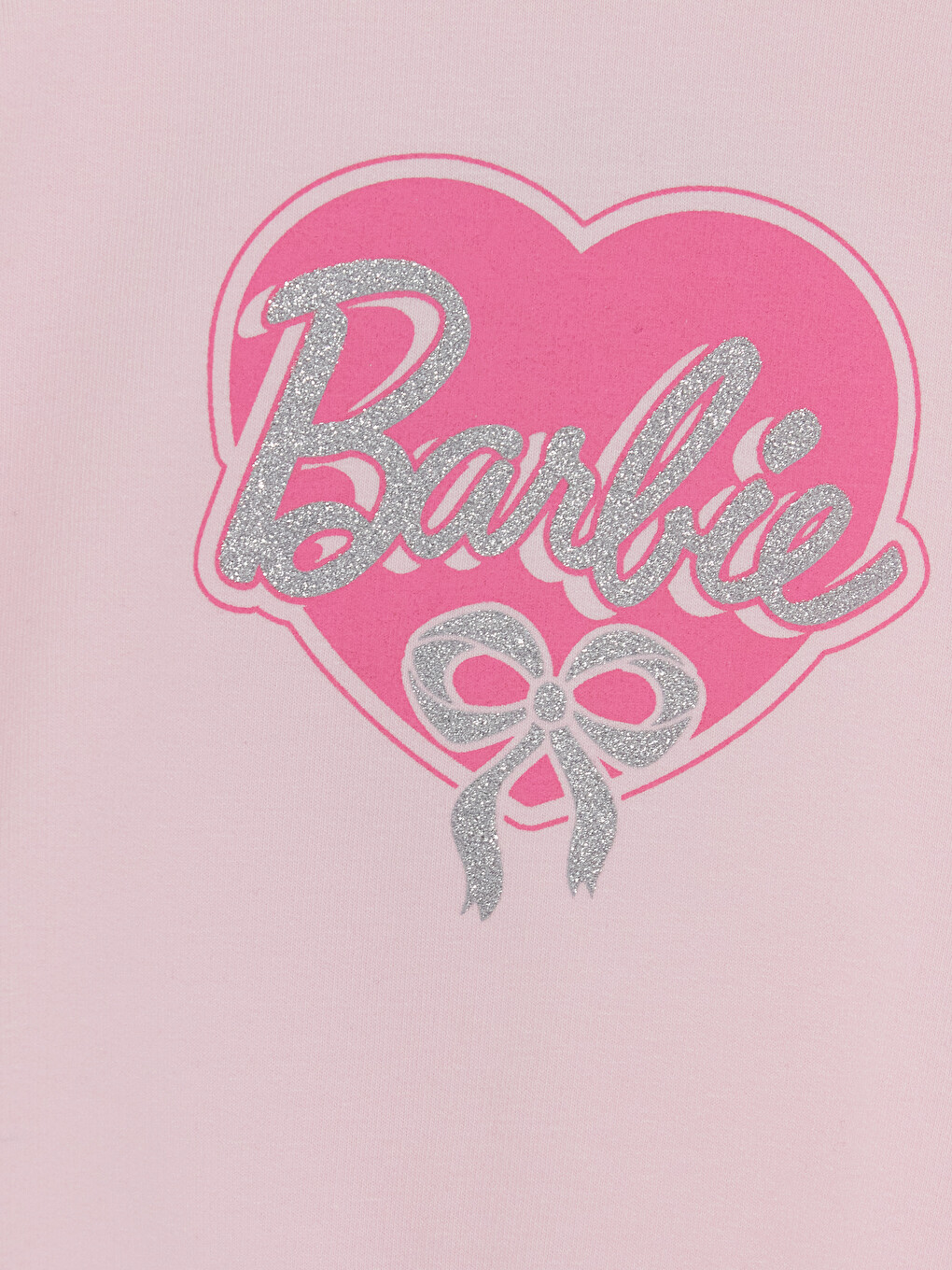 Pembe Barbie Baskılı İspanyol Paça Kız Bebek Takım-5