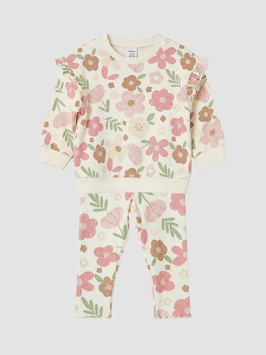 Floral Baby Girls' Sweatshirt And Leggings Set