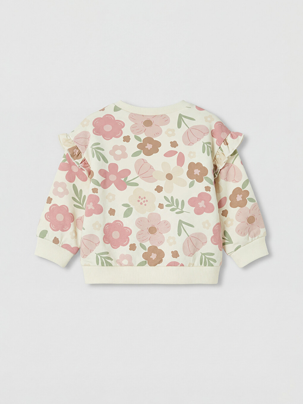 Floral Baby Girls' Sweatshirt And Leggings Set-3