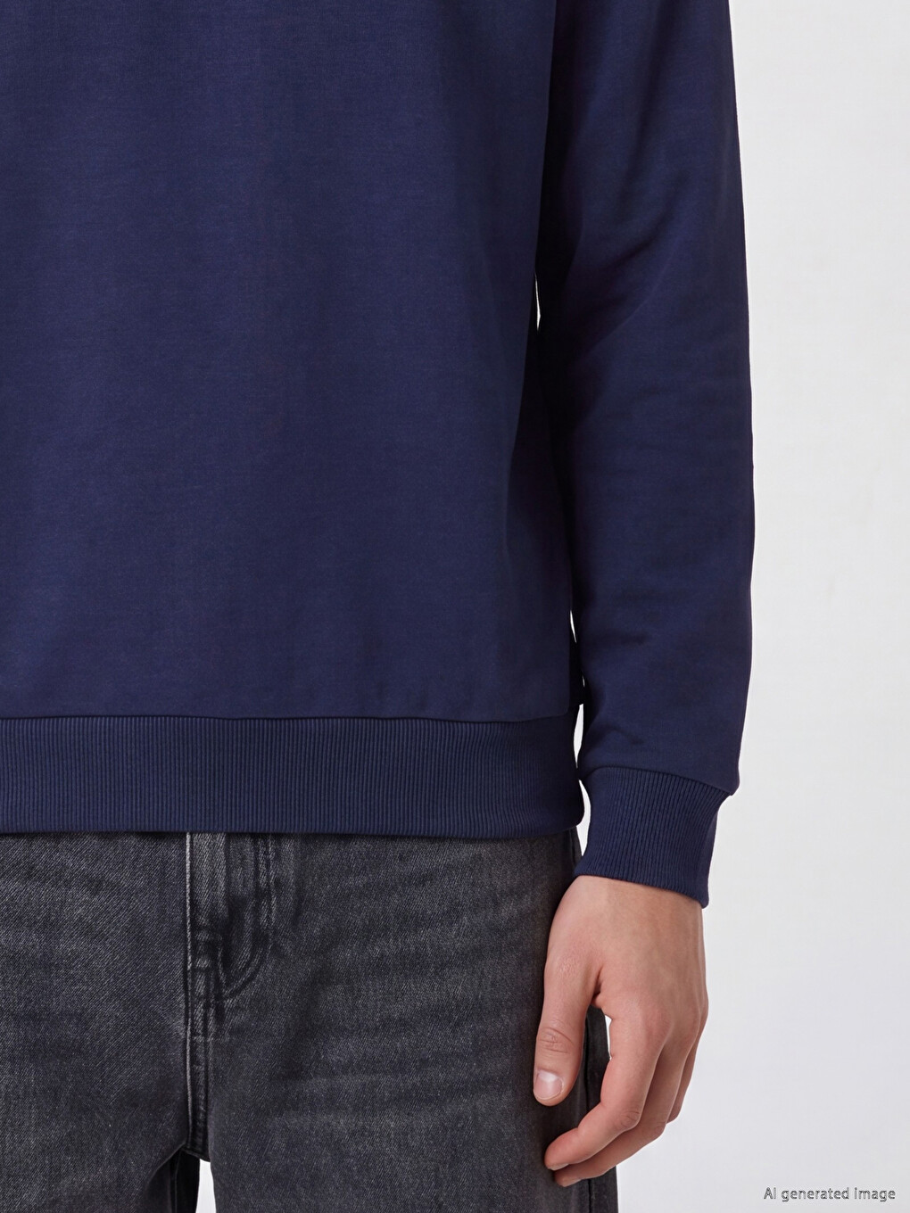 Man Indigo Sweatshirt-2