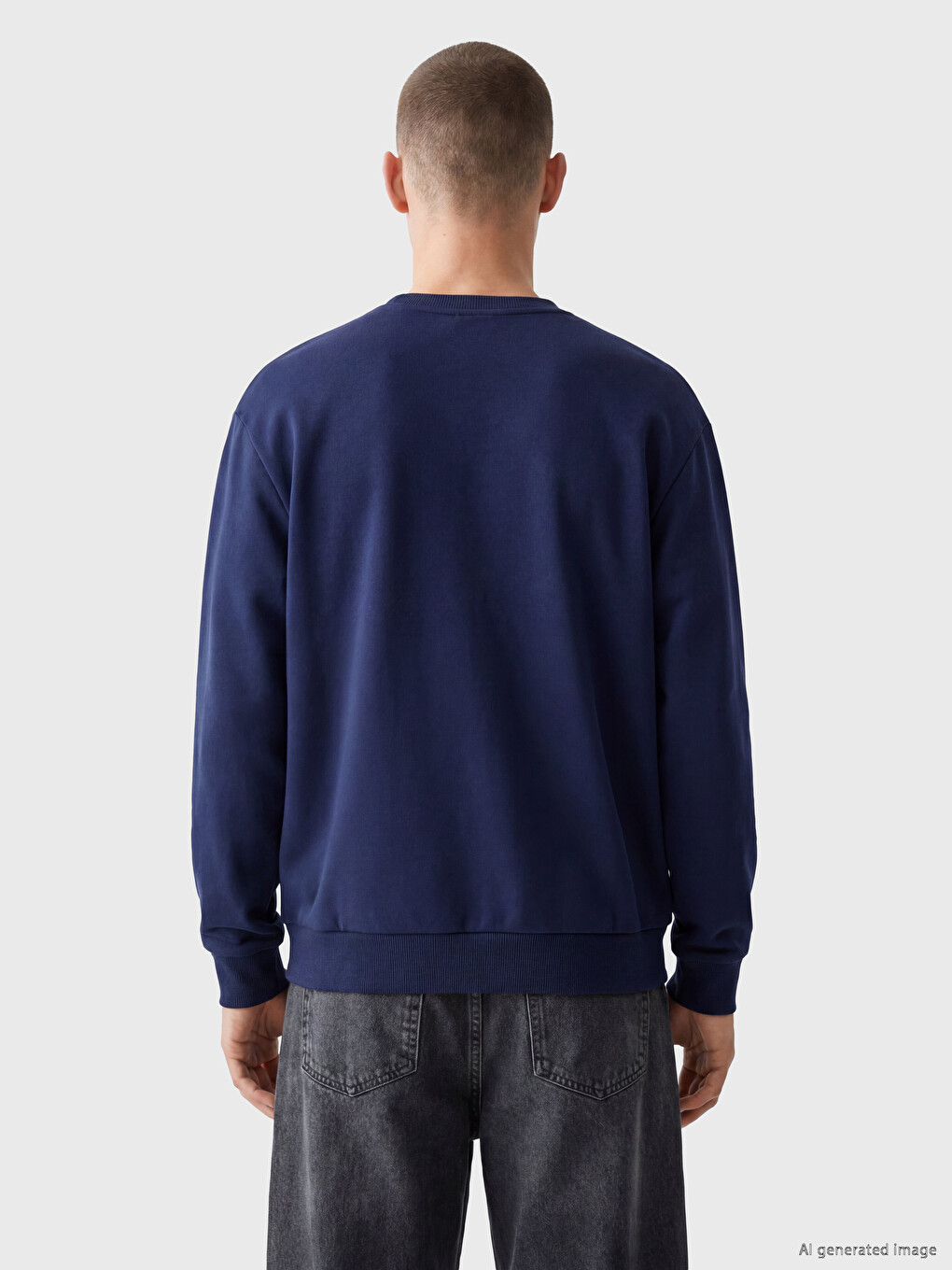 Man Indigo Sweatshirt-3
