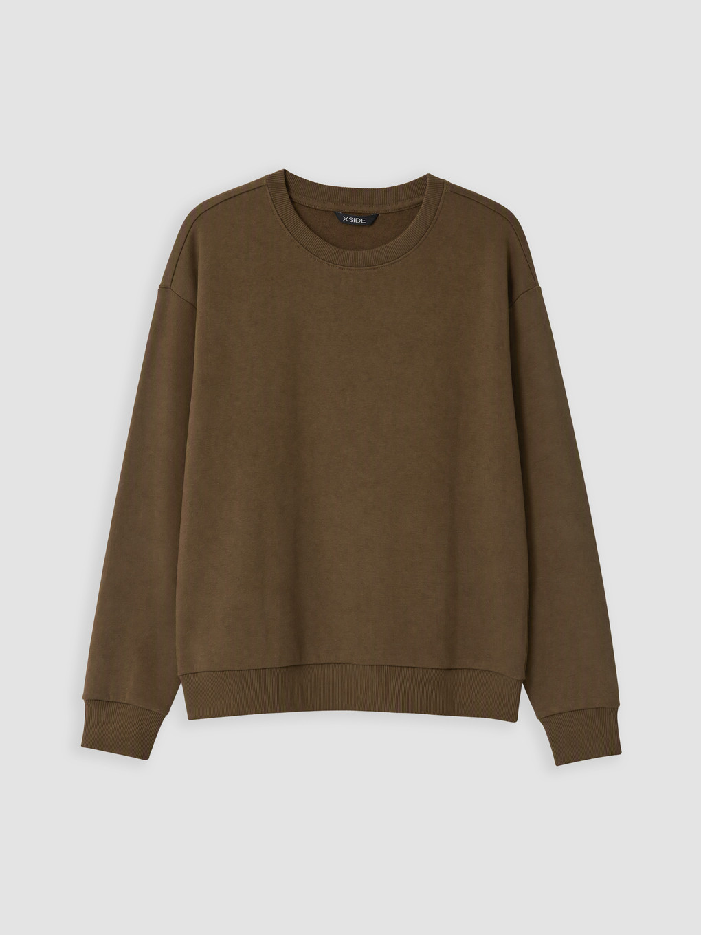 Crew Neck Men's Thick Sweatshirt-4