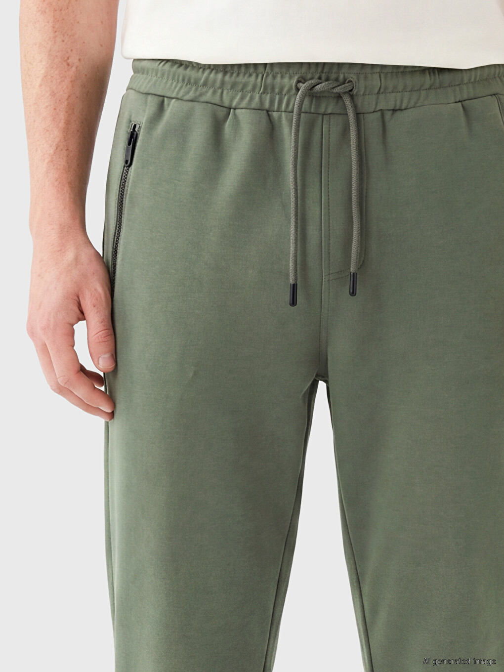 Yeşil Regular Fit Erkek Jogger Eşofman Altı-2
