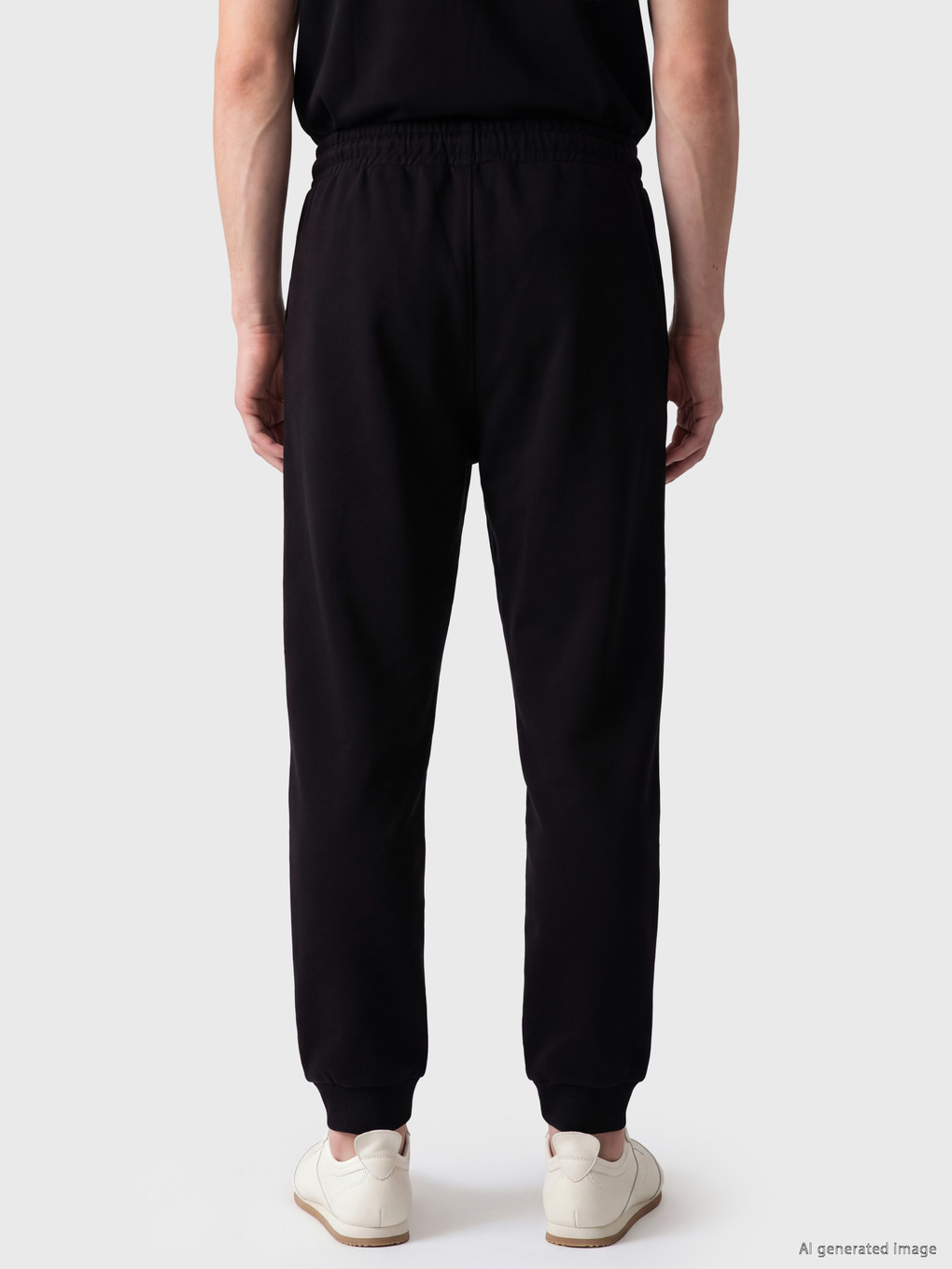 Siyah Regular Fit Erkek Jogger Eşofman Altı-3
