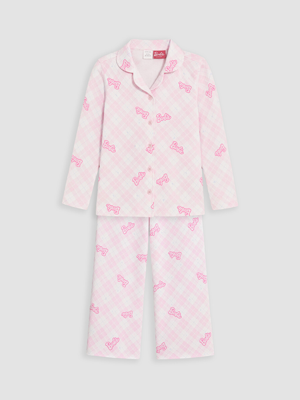 Roze Pidžama Komplet Devojka