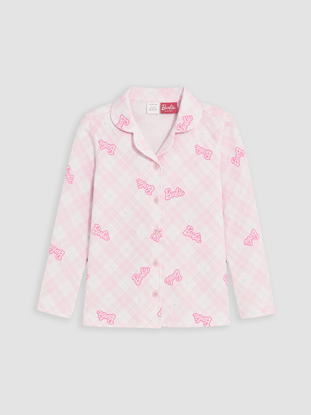 Roze Pidžama Komplet Devojka-1