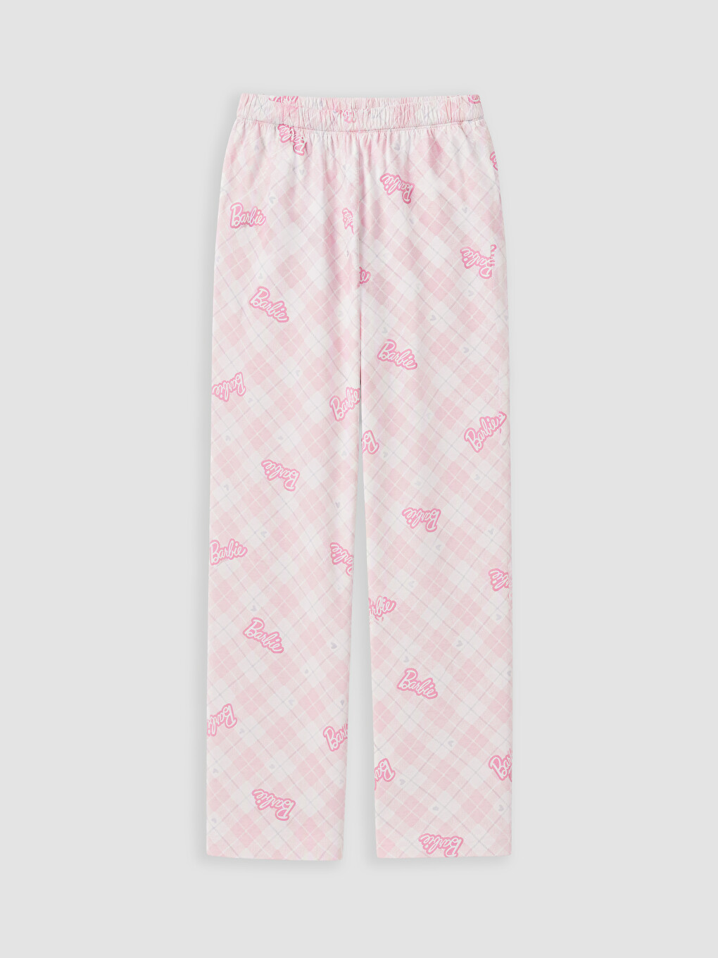Pembe Barbie Desenli Kız Çocuk Pijama Takım-4