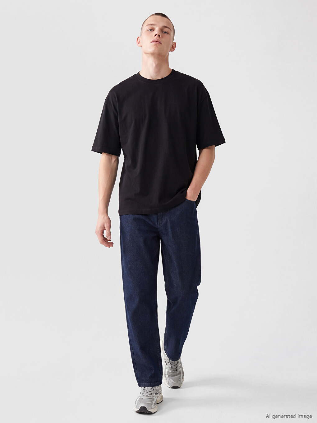 Tricou Negru Bărbat-1