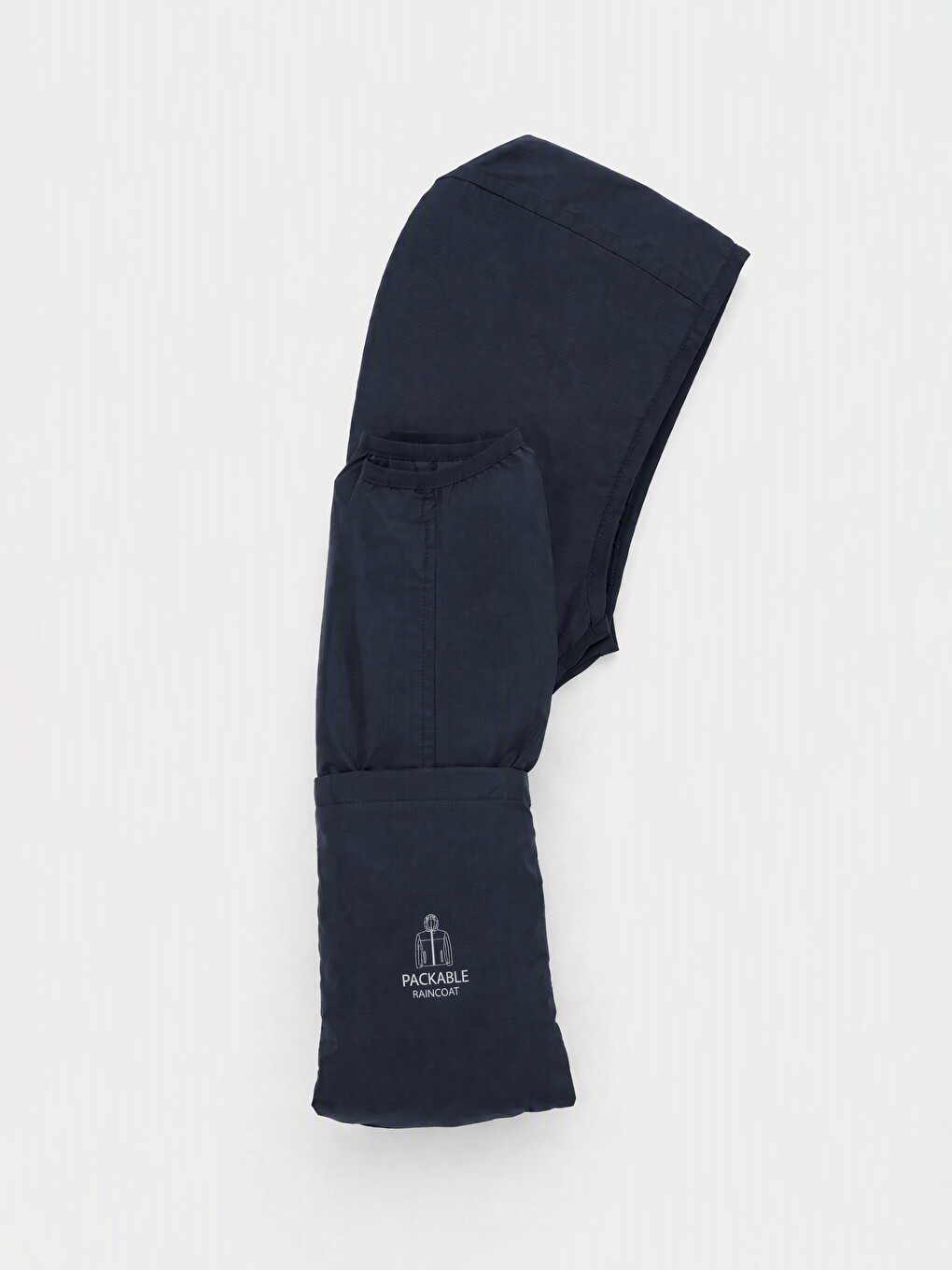 Lacivert Regular Fit Kapüşonlu Erkek Yağmurluk-6