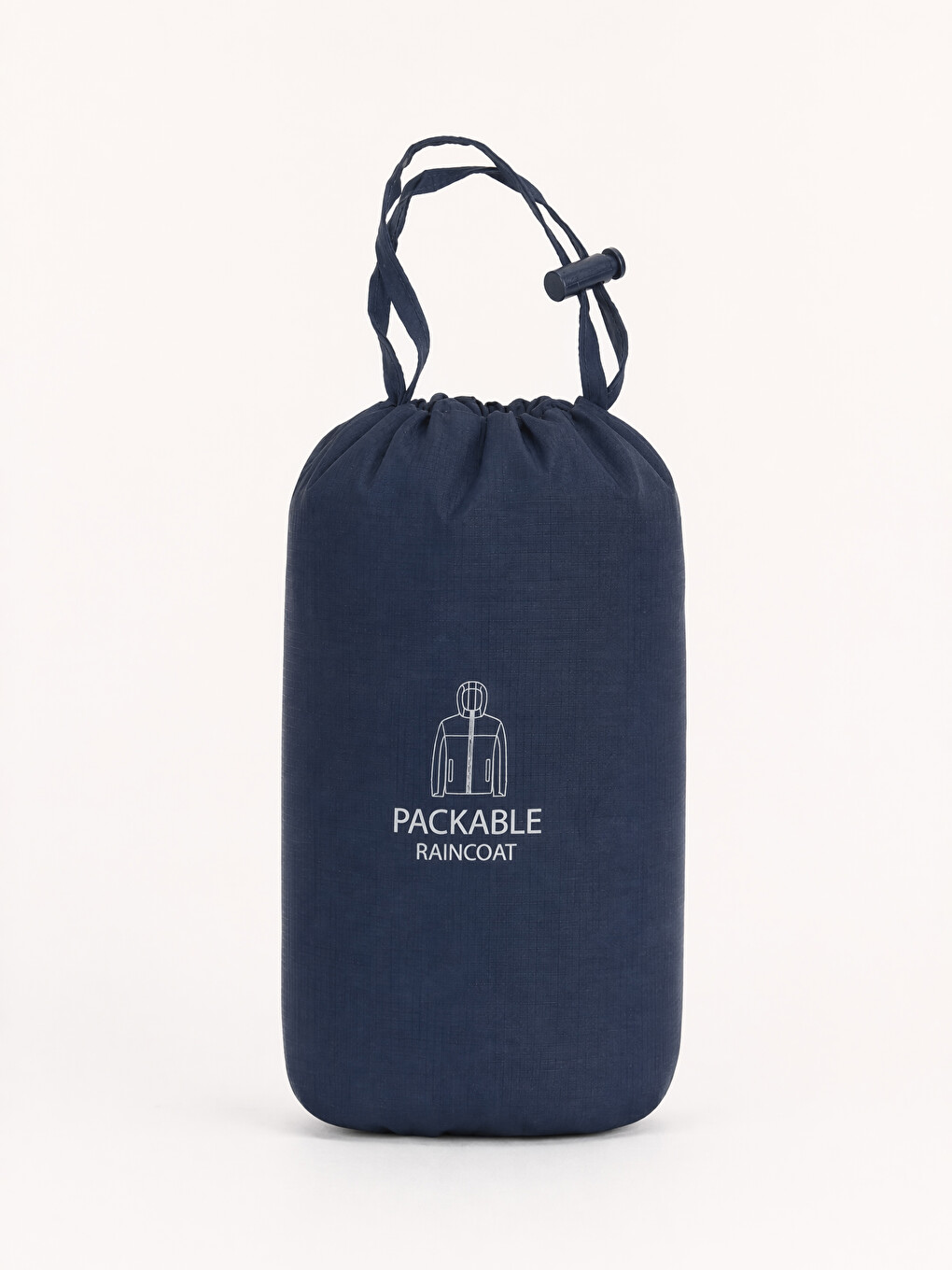 Lacivert Regular Fit Kapüşonlu Erkek Yağmurluk-7