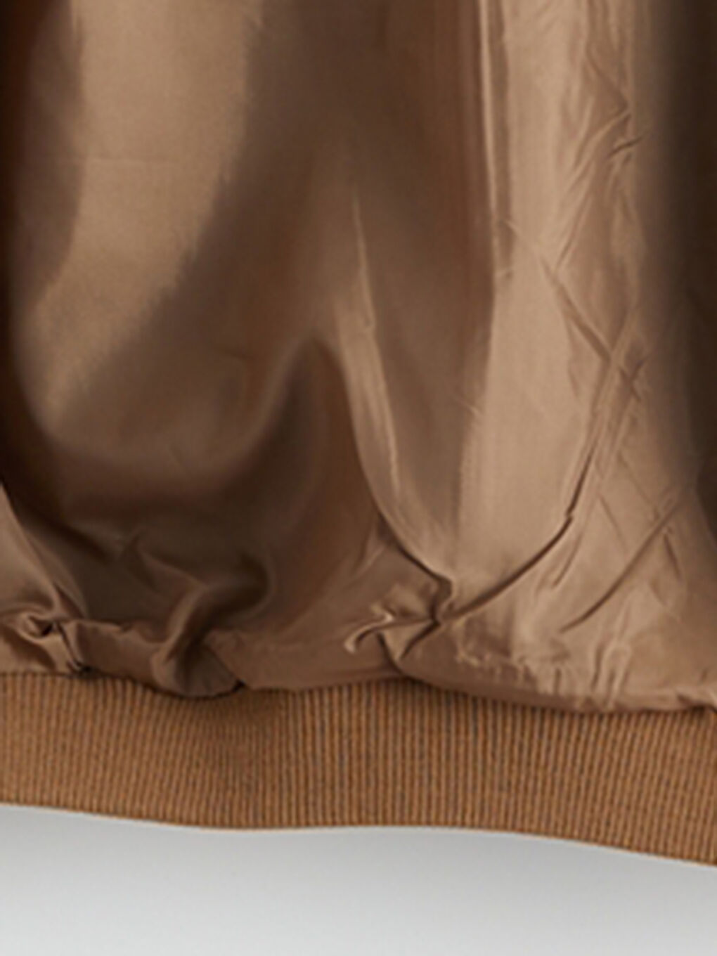 Kahverengi Standart Kalıp Erkek Süet Görünümlü Bomber Mont-6