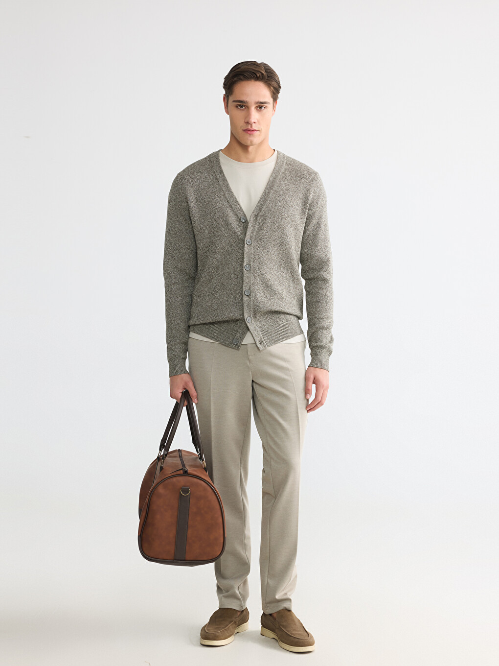Cardigan Kaki Bărbat-1