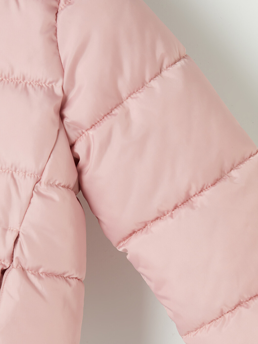 Mädchen Rosa Steppmantel-2