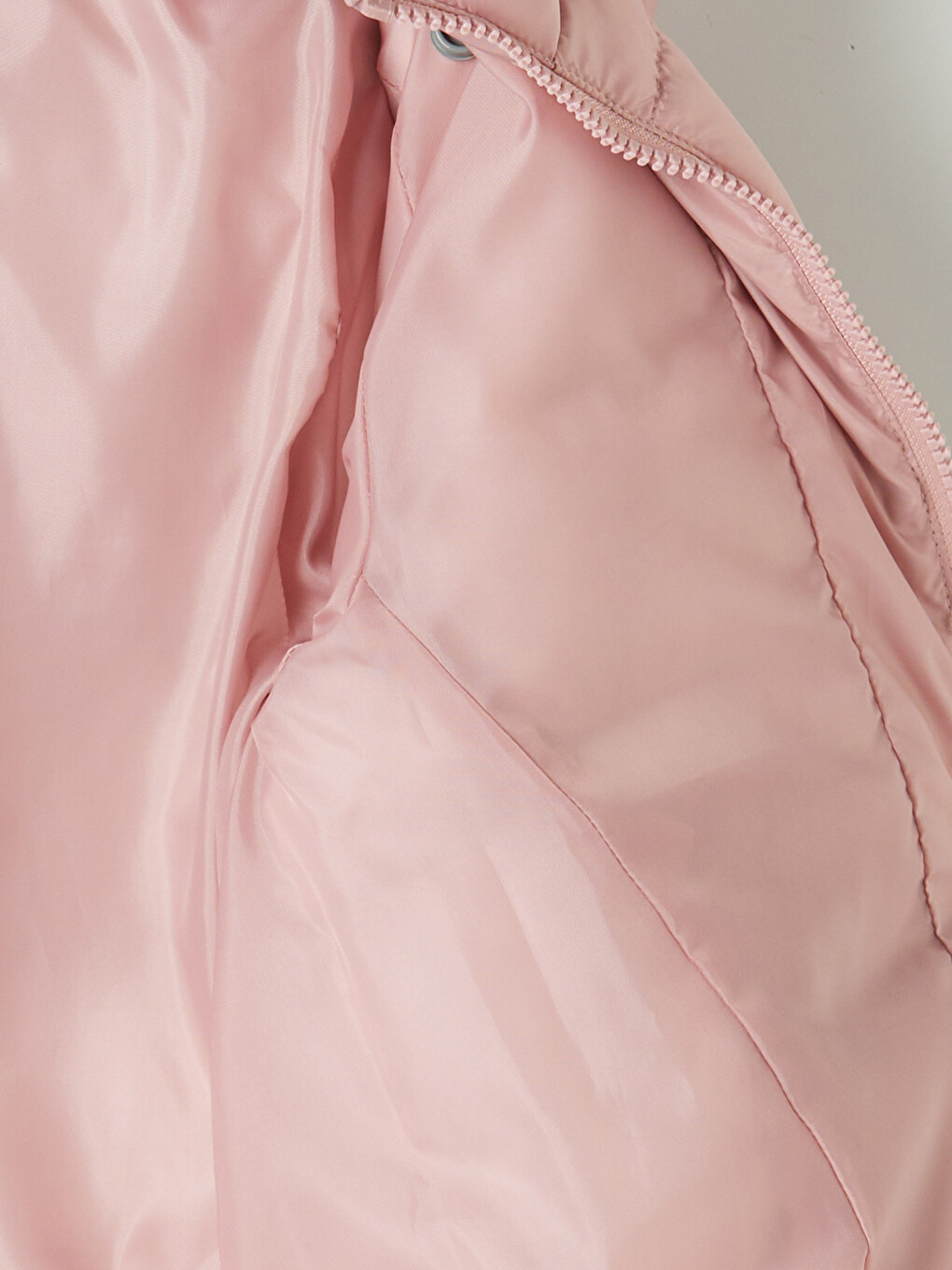 Mädchen Rosa Steppmantel-3