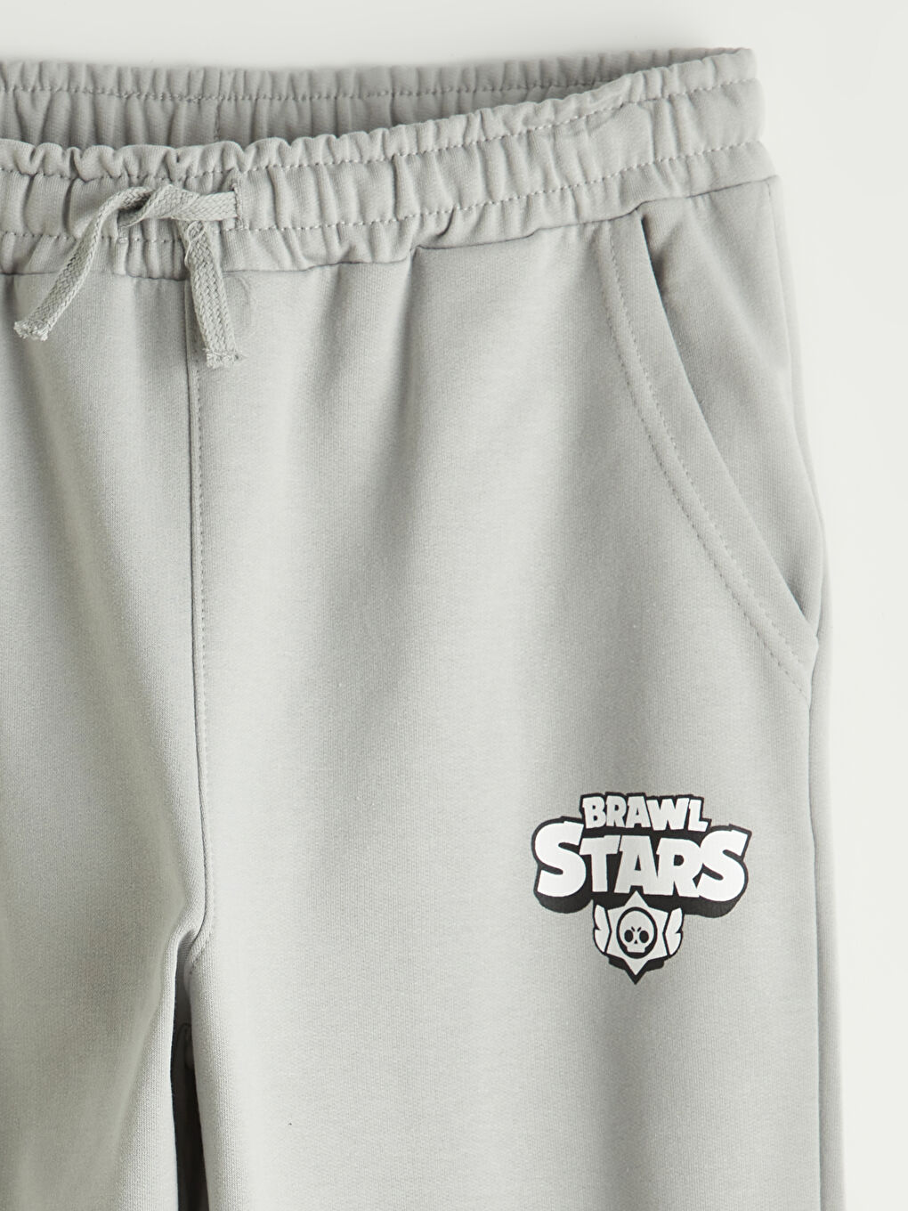 Gri Brawl Stars Baskılı Erkek Çocuk Eşofman Takımı-5