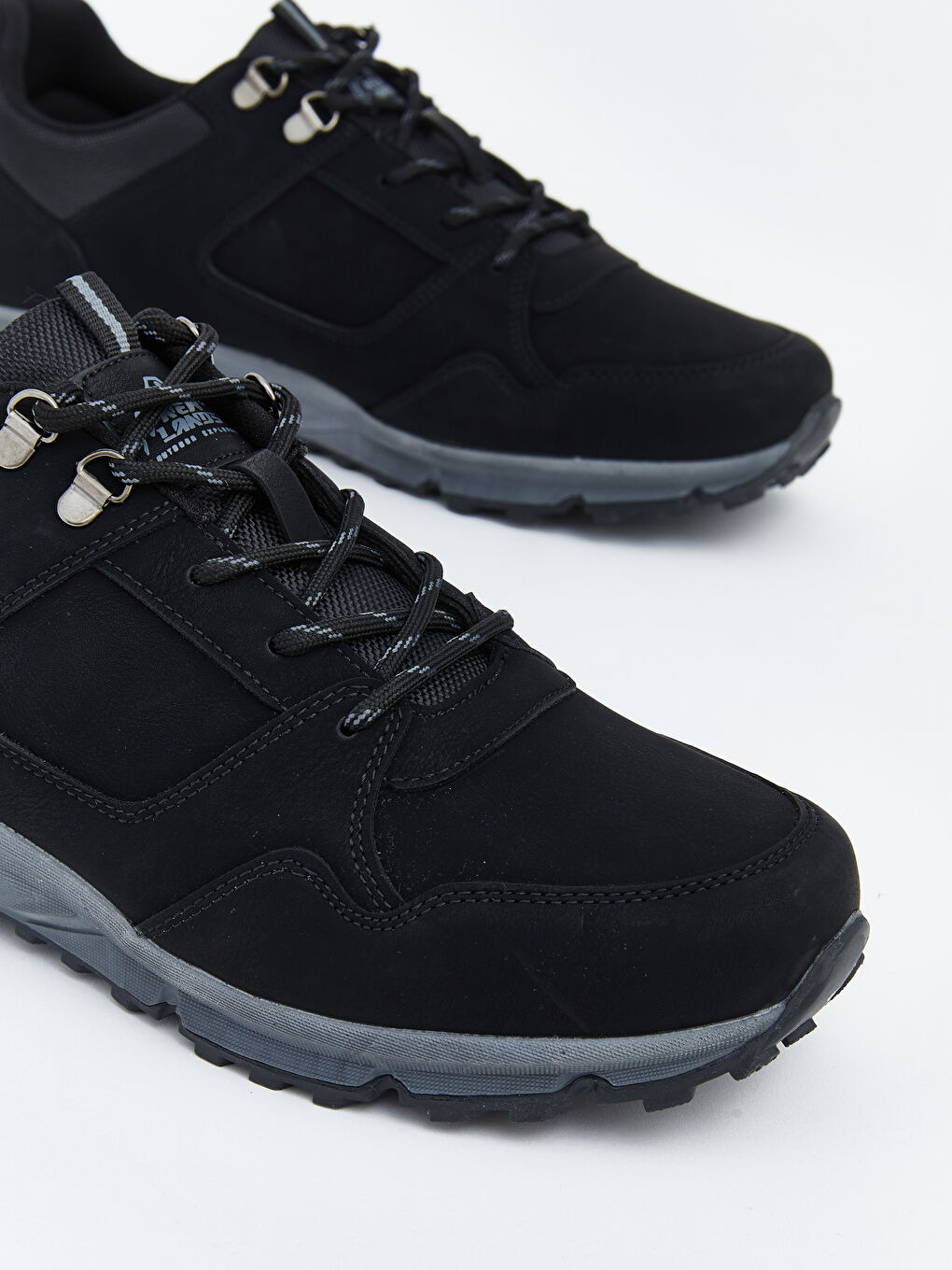 Siyah Bağcıklı Erkek Trekking Ayakkabı-2