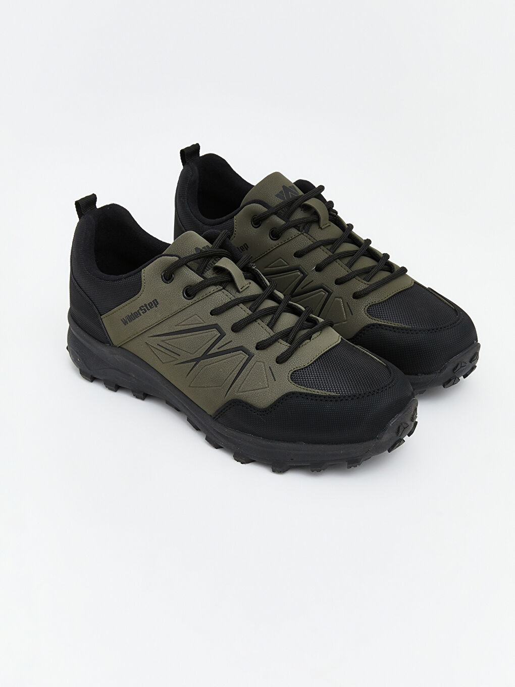 Haki Bağcıklı Erkek Trekking Ayakkabı