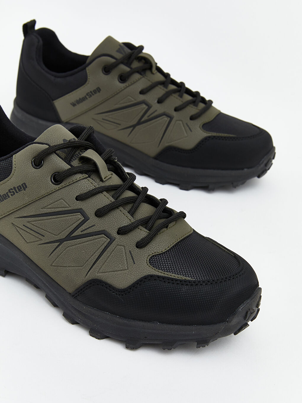 Haki Bağcıklı Erkek Trekking Ayakkabı-2