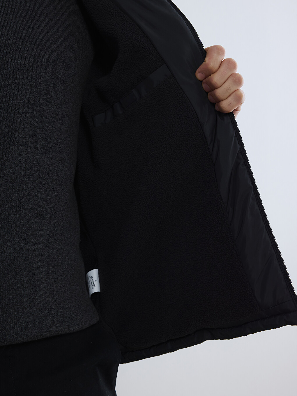 Man Black Puffer Coat-3
