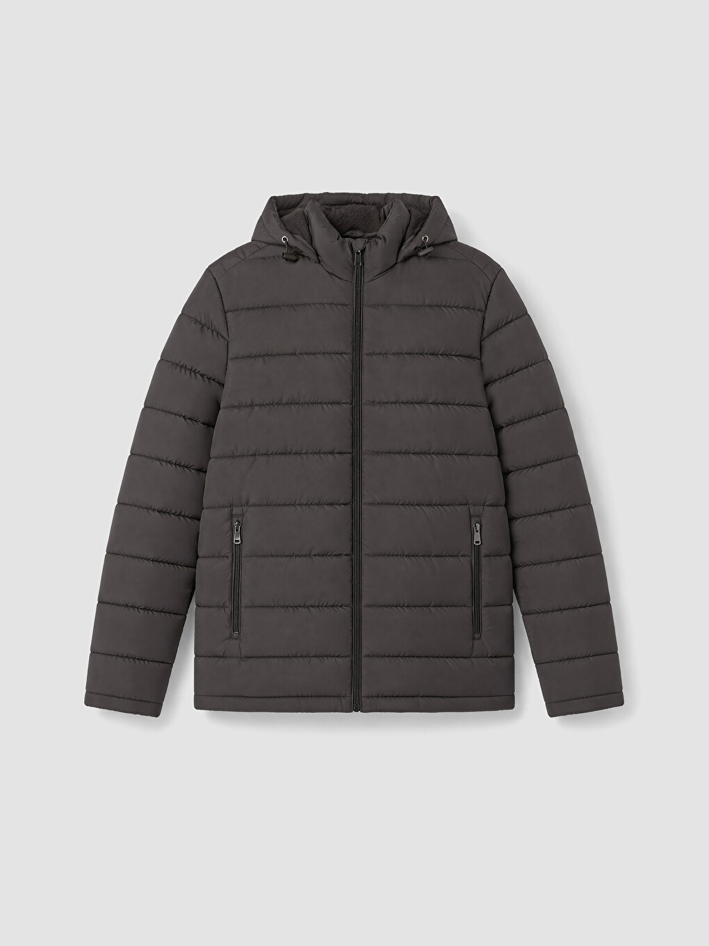 Muškarac Tamno Zelena Puffer Jakna/napuhana Deblja Jakna-3
