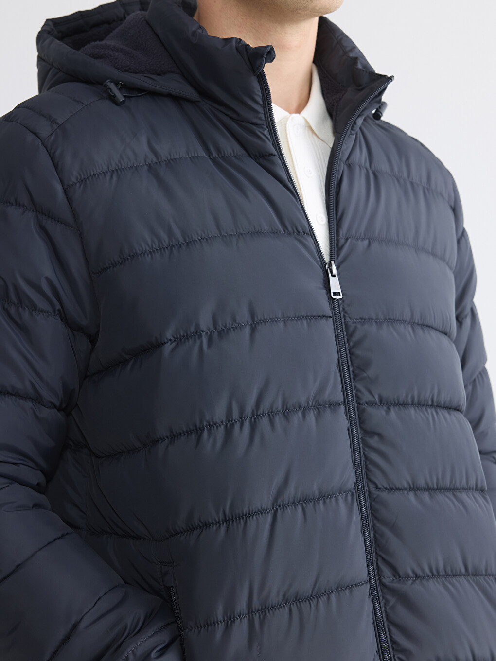 Man Navy Puffer Coat-3