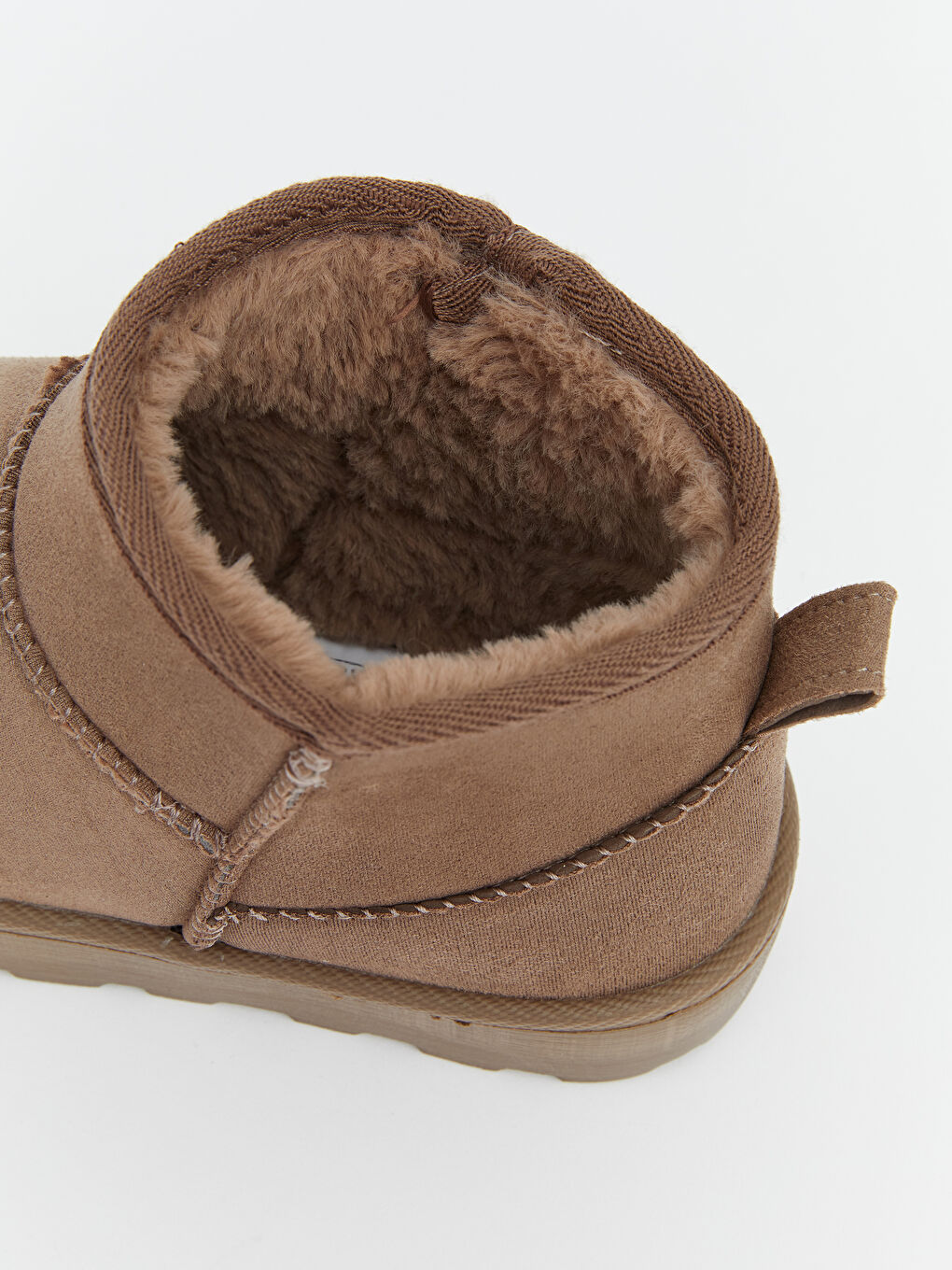 Kahverengi İçi Kürk Astarlı Süet Görünümlü Kadın Bot-5