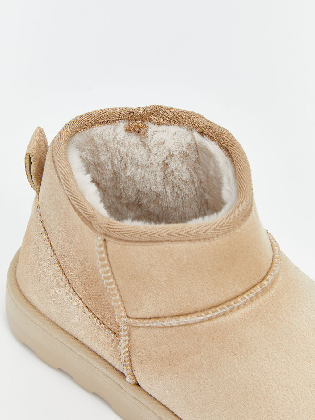 Bej Kadın Kürklü Bot-5